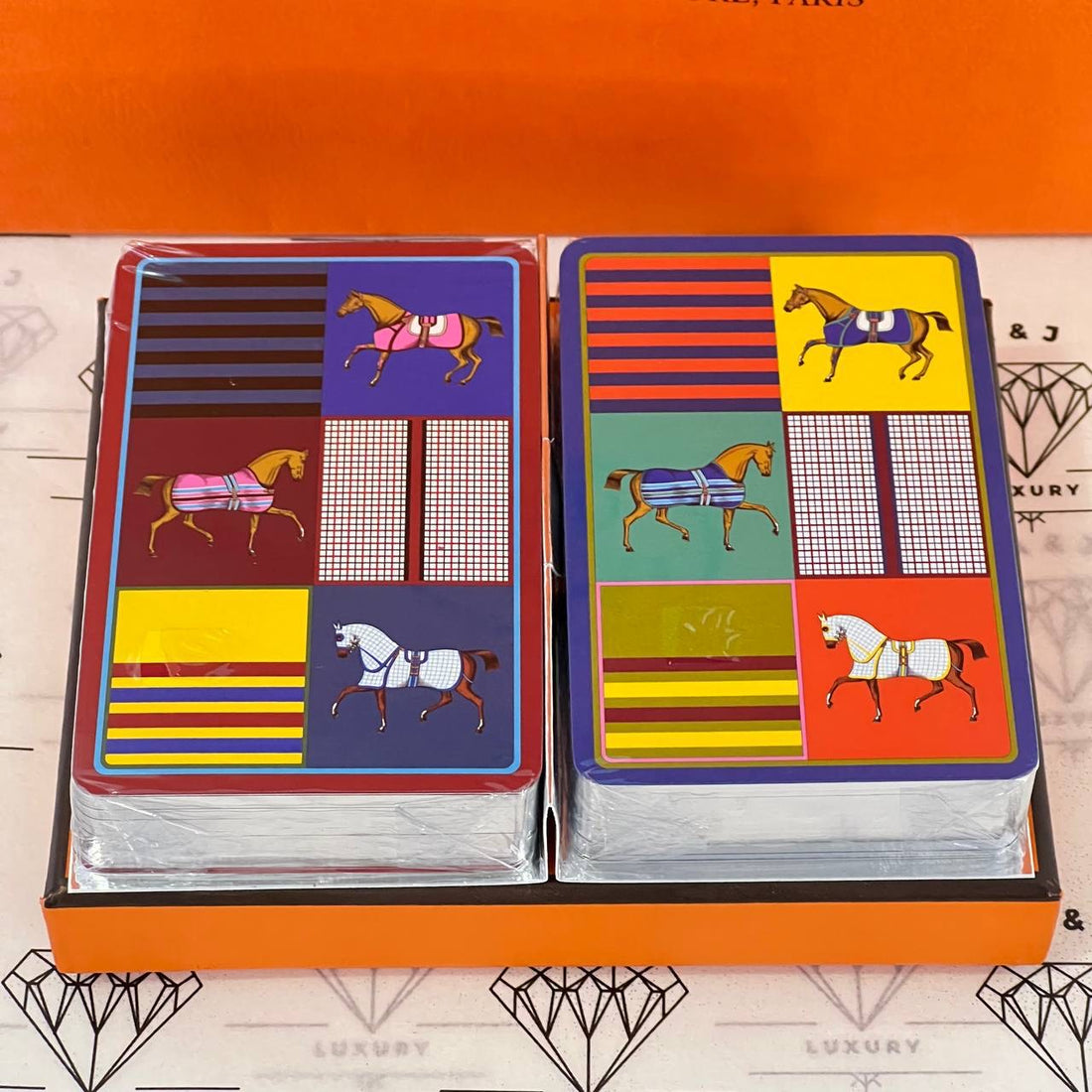 [BRAND NEW] Hermes Couvertures Nouvelles Bridge Playing Cards