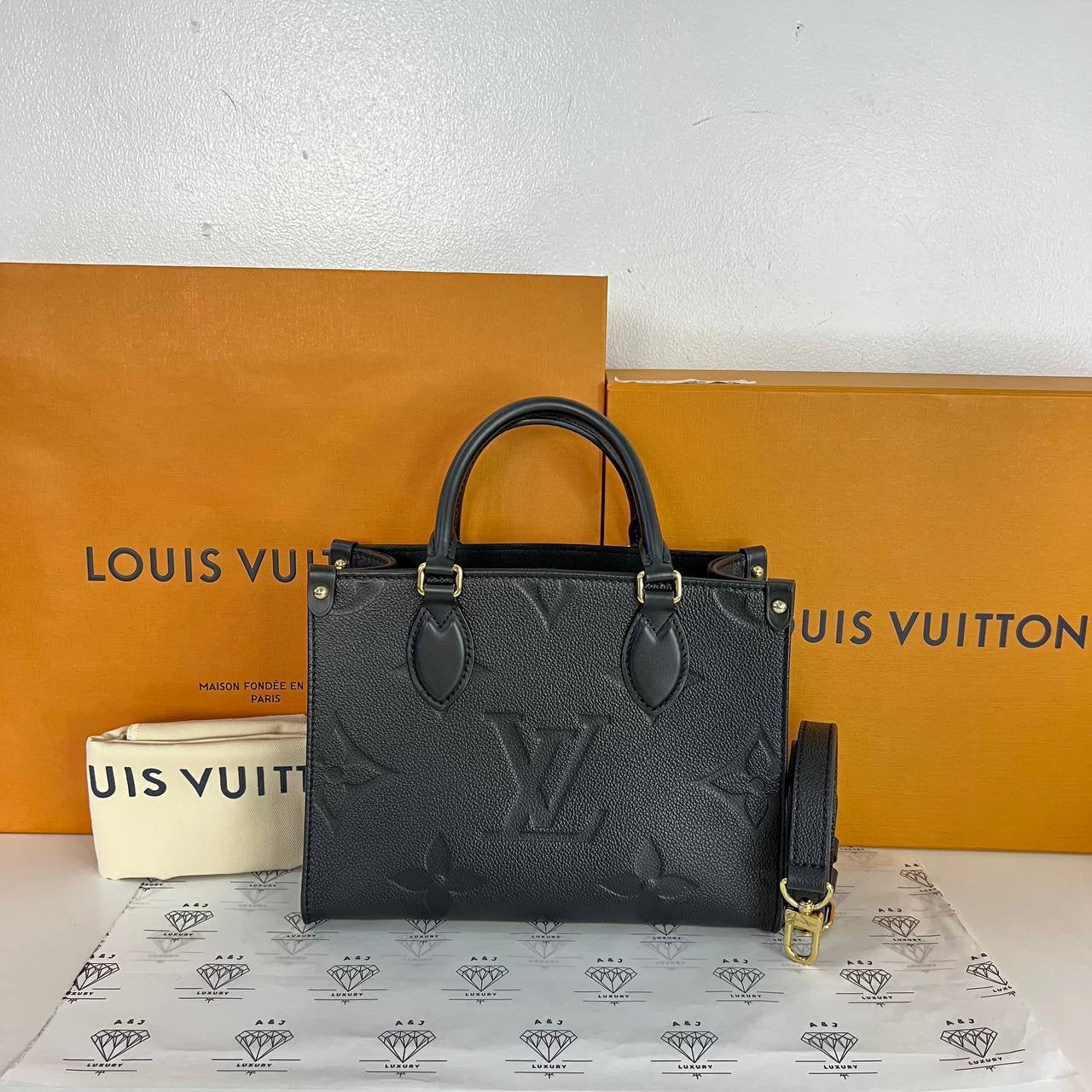 [PRE LOVED] Louis Vuitton OnTheGo PM in Black Empreinte Leather (microchipped)