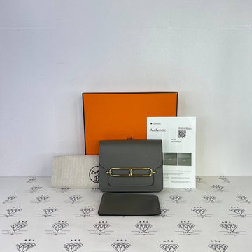 [PRE LOVED] Hermes Roulis Slim in Gris Meyer Evercolor Leather GHW (Stamp U - 2022)