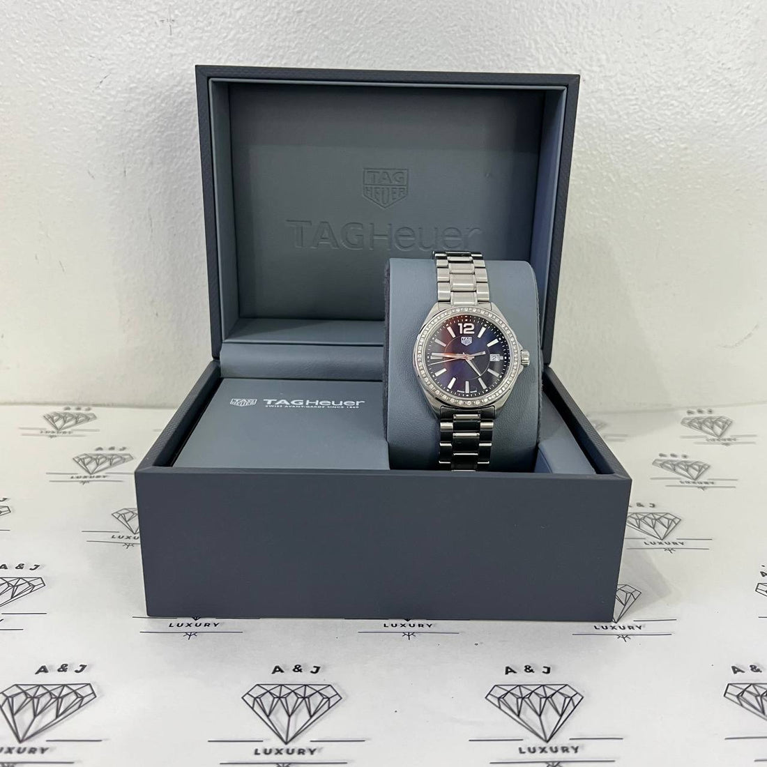 [PRE LOVED] Tag Heuer Formula 1 Women's Watch 32MM Diamond Bezel Blue Face