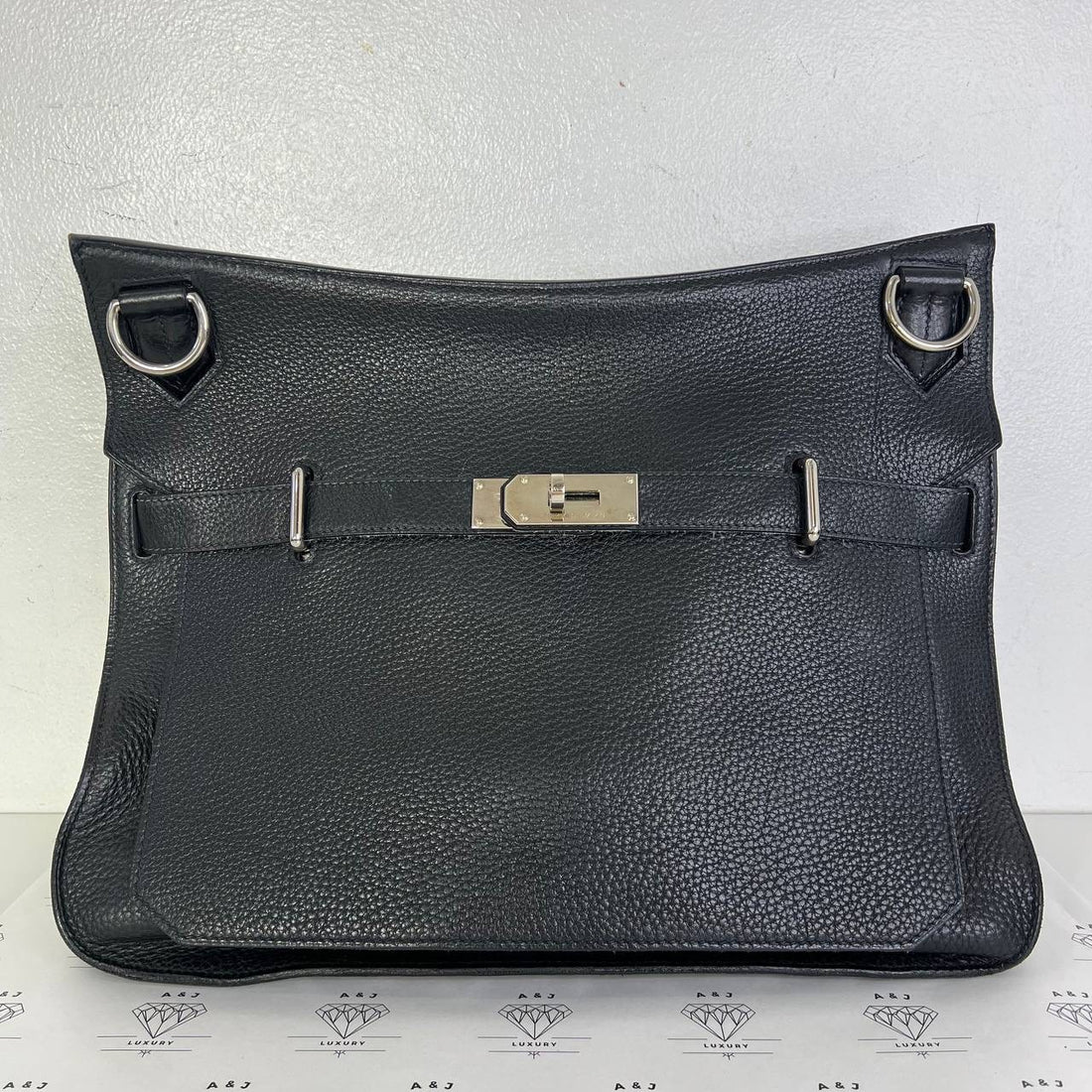 [PRE LOVED] Hermes Jypsiere 37 in Black Clemence Leather PHW (Stamp L Square - 2008)