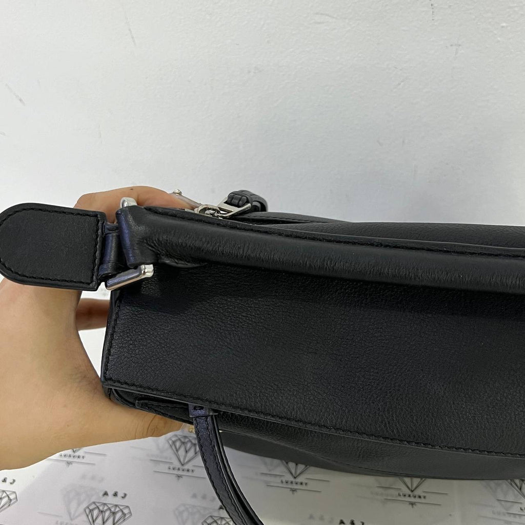 [PRE LOVED] Loewe Small Puzzle in Black Calfskin Leather SHW