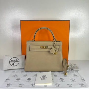 [PRE LOVED] Hermes Kelly 28 Retourne in Trench Togo Leather GHW (Stamp Z - 2021)