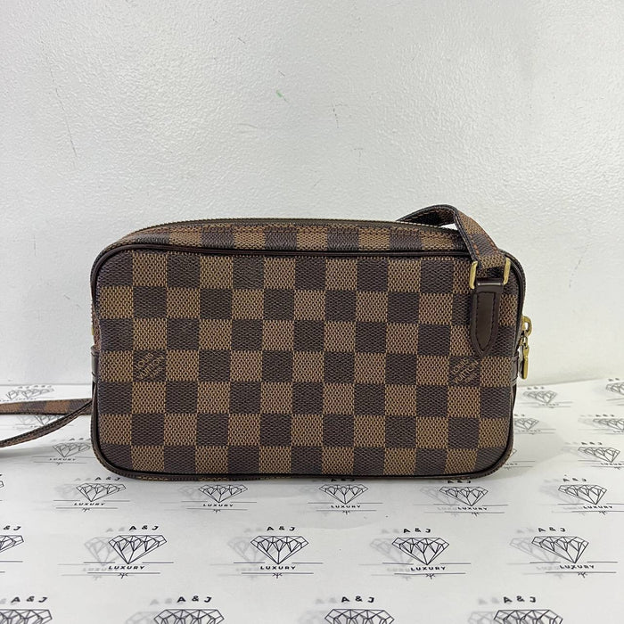 [PRE LOVED] Louis Vuitton Marly Bandouliere in Damier Ebene Canvass (DU0084)