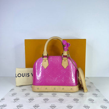 [PRE LOVED] Louis Vuitton Limited Edition Alma BB in Pink Vernis Leather (microchipped)