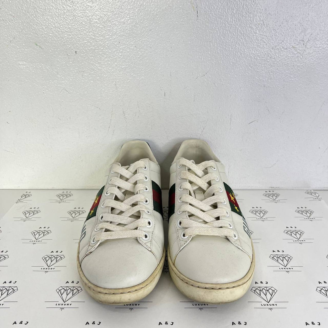 [PRE LOVED] Gucci Band Ace Sneakers in White Size 36EU