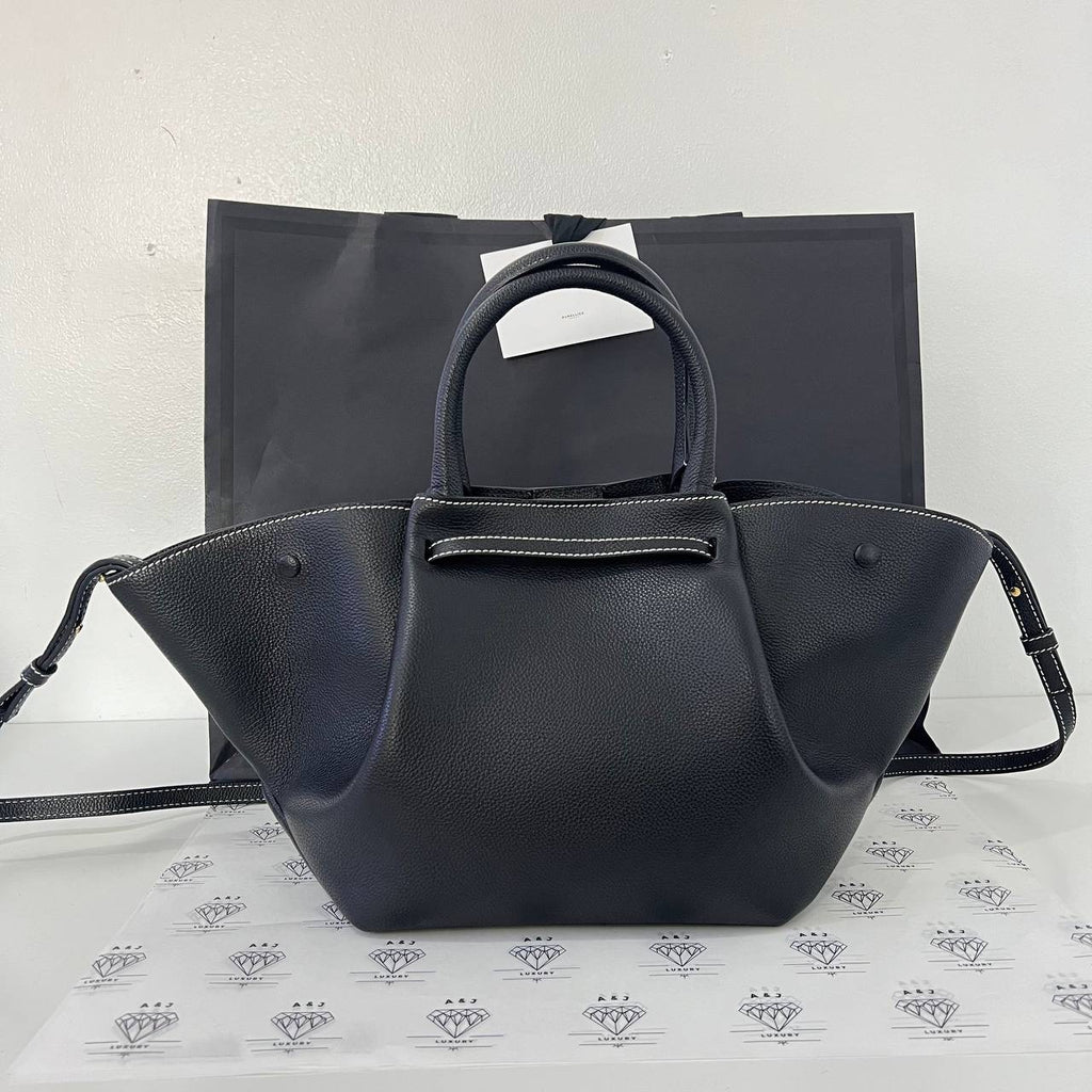 [BRAND NEW] DeMellier The Midi New York in Black Small Grained Leather GHW