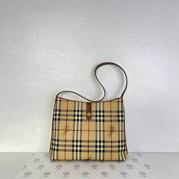 [PRE LOVED] Burberry Nova Check Shoulder Bag in Brown GHW