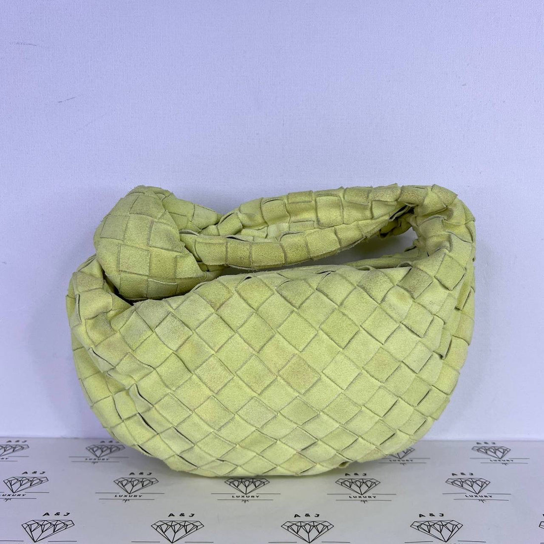 [PRE LOVED] Bottega Veneta Mini Jodie in Yellow Suede GHW