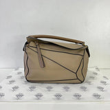 [PRE LOVED] Loewe Small Puzzle in Sand Grained Calfskin Leather GHW