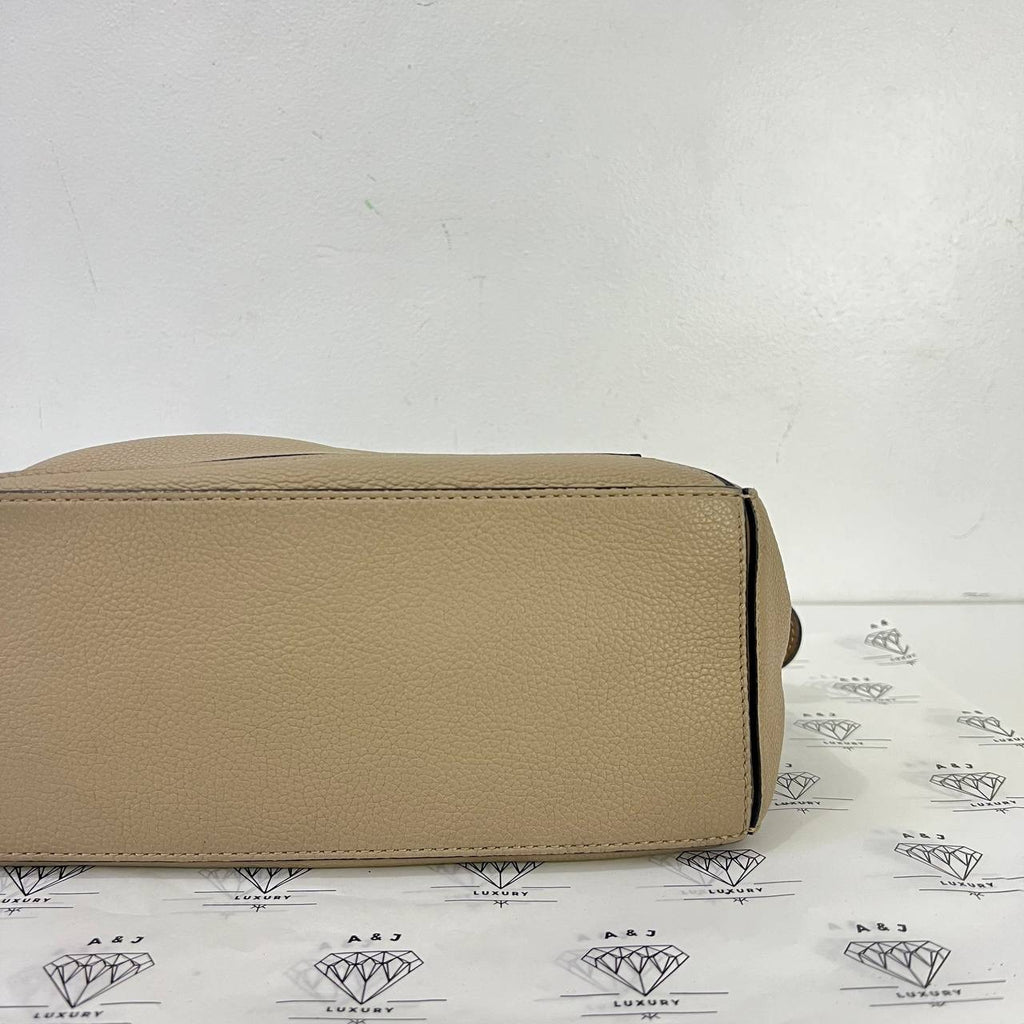 [PRE LOVED] Loewe Small Puzzle in Sand Grained Calfskin Leather GHW