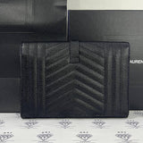 [BRAND NEW] Yves Saint Laurent Envelope Pouch in Black Mix Matelasse Poudre GHW