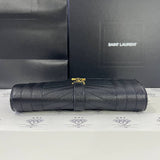 [BRAND NEW] Yves Saint Laurent Envelope Pouch in Black Mix Matelasse Poudre GHW