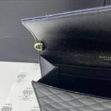 [BRAND NEW] Yves Saint Laurent Envelope Pouch in Black Mix Matelasse Poudre GHW