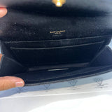 [BRAND NEW] Yves Saint Laurent Envelope Pouch in Black Mix Matelasse Poudre GHW