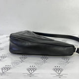 [PRE LOVED] Prada 1NQ043 Triangle Shoulder Bag in Black Grace Lux Leather SHW