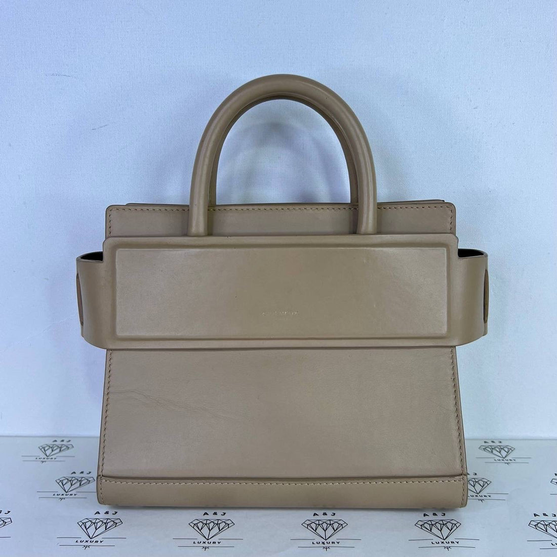 [PRE LOVED] Givenchy Mini Horizon Tote Bag in Beige Calfskin Leather SHW
