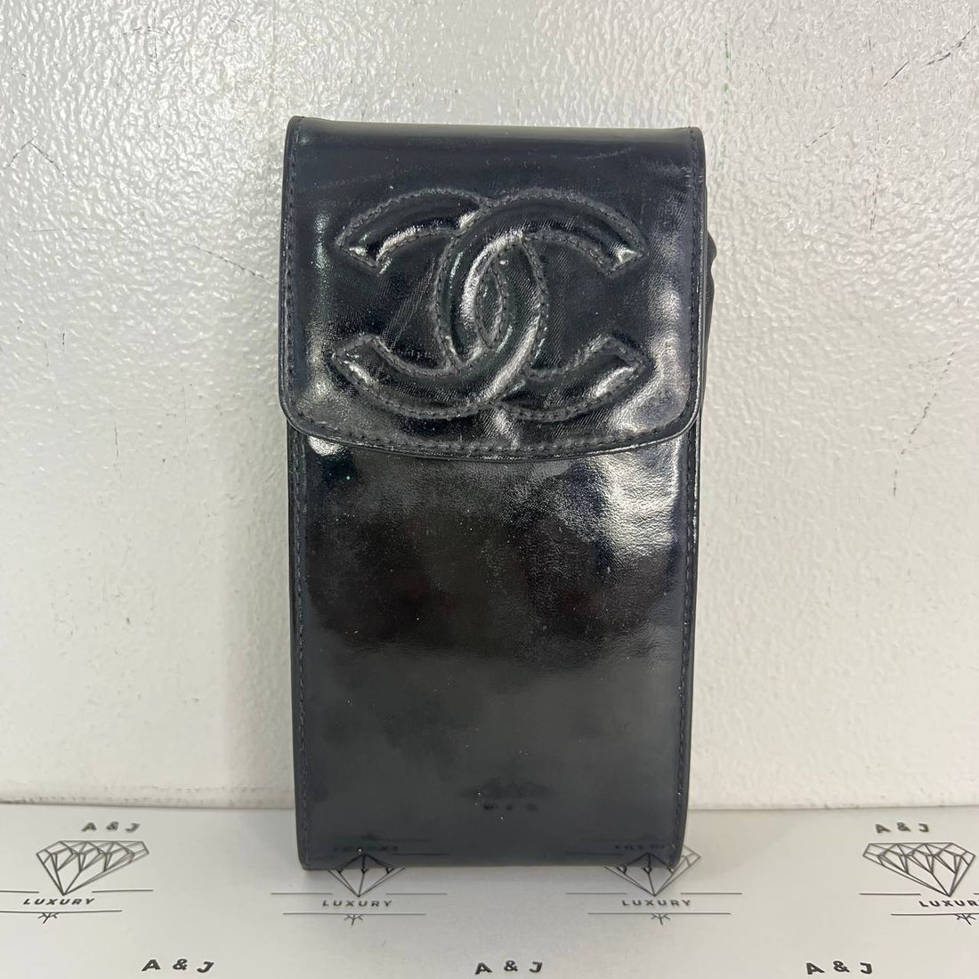 [PRE LOVED] Chanel Mini Flap Pouch Crossbody Bag in Black Patent Leather GHW (Series 4)