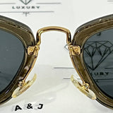 [PRE LOVED] Miu Miu Glitter Sunglasses in Gold