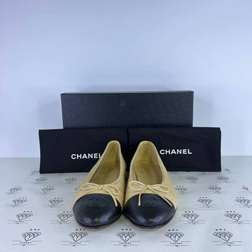 [PRE LOVED] Chanel Ballerina Flats in Beige Size 38EU