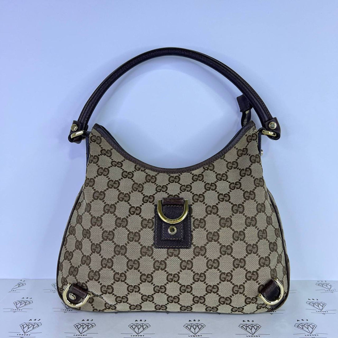 [PRE LOVED] Gucci Abbey Hobo Bag in Brown GHW