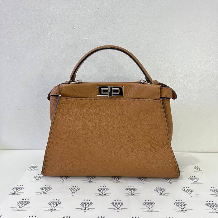 [PRE LOVED] Fendi Medium Peekaboo Selleria in Brown SHW