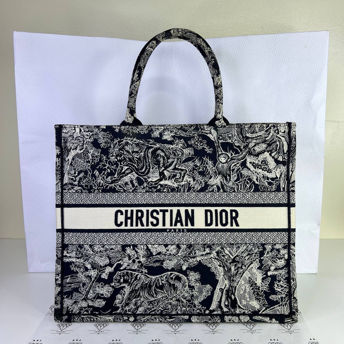 [PRE LOVED] Christian Dior Large Book Tote in Toile De Juoy (2022)
