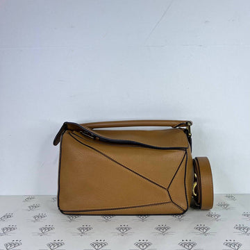 [PRE LOVED] Loewe Small Puzzle in Caramel Grained Calfskin Leather GHW