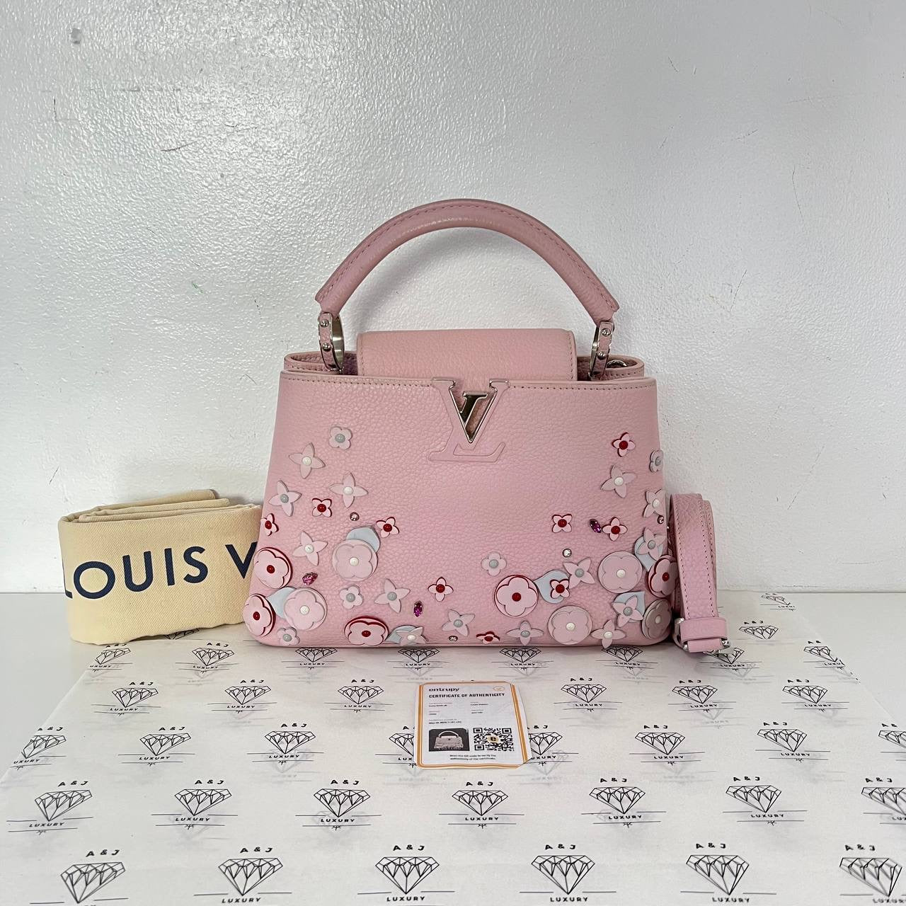 [PRE LOVED] Louis Vuitton Limited Edition Capuccines BB in Pink SHW (AH1149)