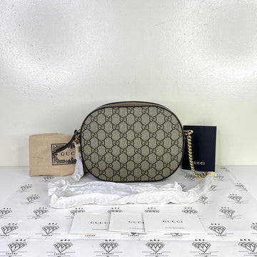 [PRE LOVED] Gucci Supreme Chain Shoulder Bag in Brown GHW