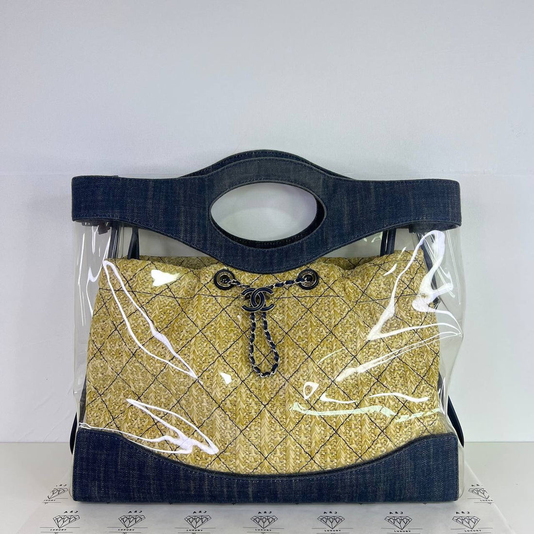 [PRE LOVED] Chanel 31 Shopping Bag in PVC and Denim SHW (Series 27)