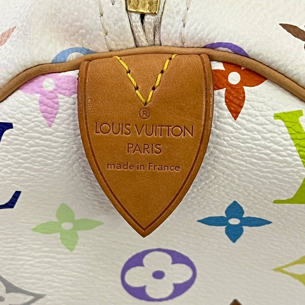 [PRE LOVED] Louis Vuitton Murakami Speedy 30 Multicolore in White (SP0076)