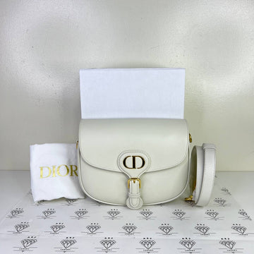 [PRE LOVED] Christian Dior Medium Bobby in White Calfskin Leather GHW (2023)