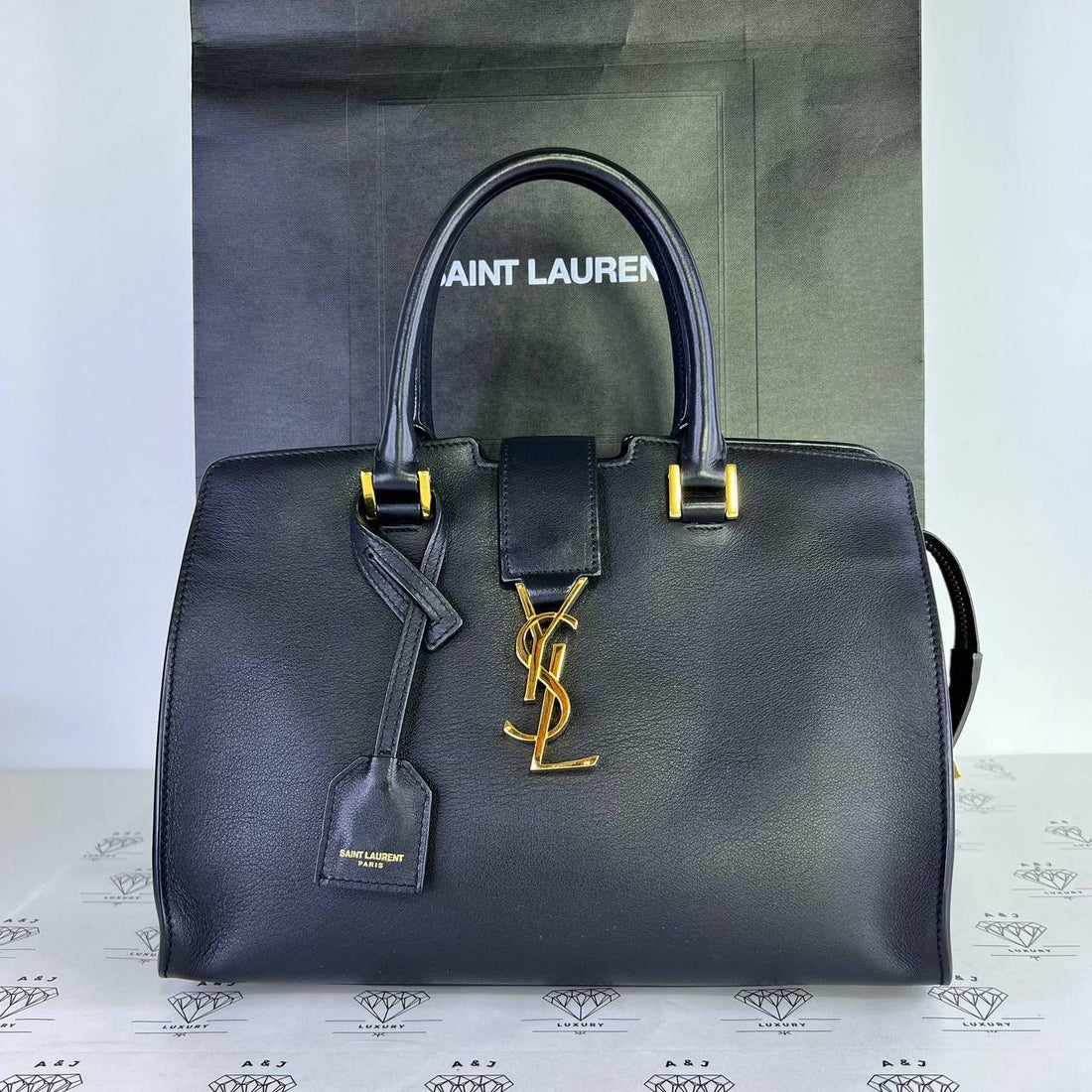 [PRE LOVED] YSL Baby Cabas in Black GHW