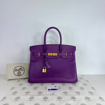 [PRE LOVED] Hermes Birkin 30 Retourne in Anemone Epsom Leather GHW (Stamp R Square - 2014)