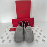 [PRE LOVED] Tod's x Ferrari Men's Loafers in Gray Suede Size 11