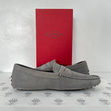 [PRE LOVED] Tod's x Ferrari Men's Loafers in Gray Suede Size 11