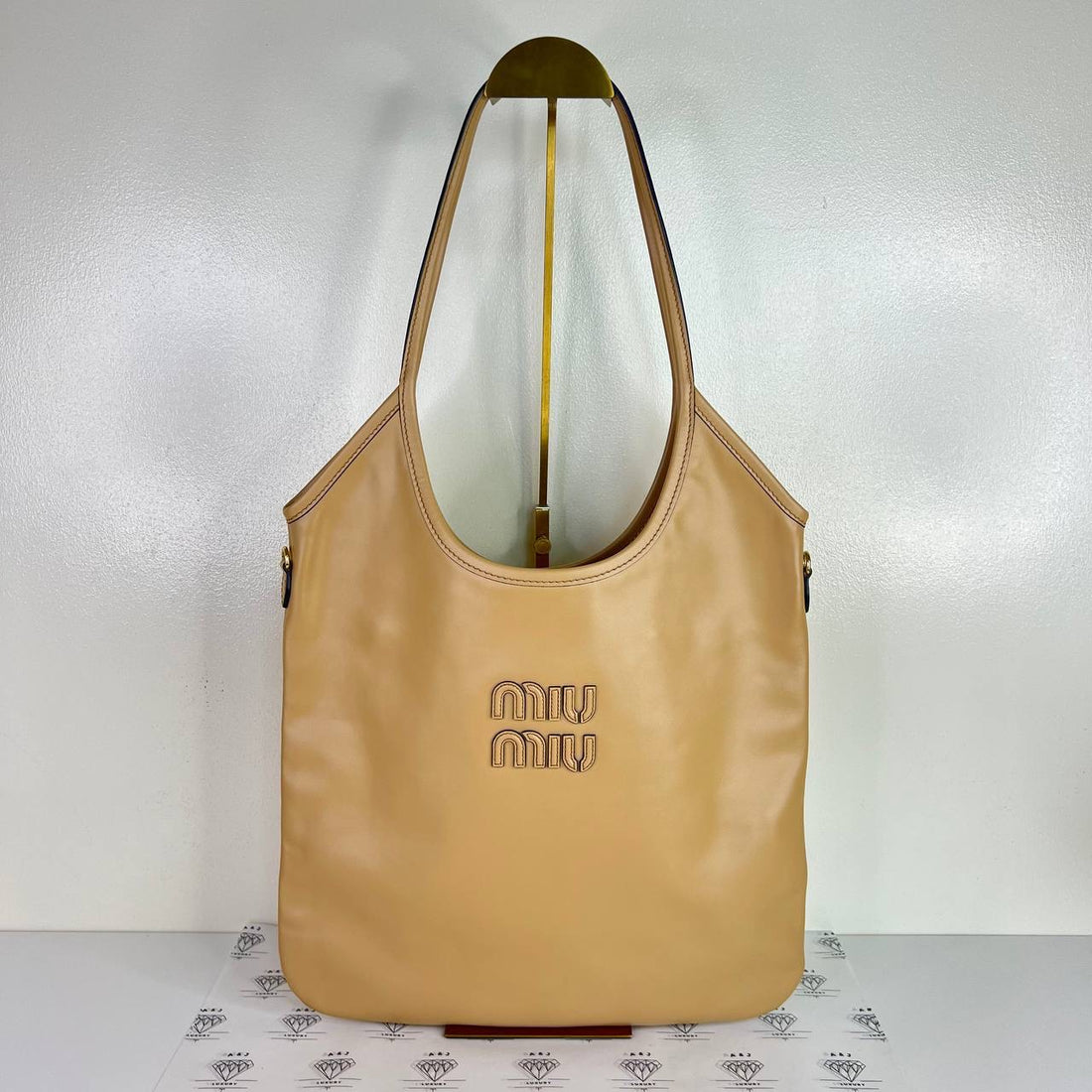 [PRE LOVED] Miu Miu Ivy Tote in Caramel Calfskin Leather GHW