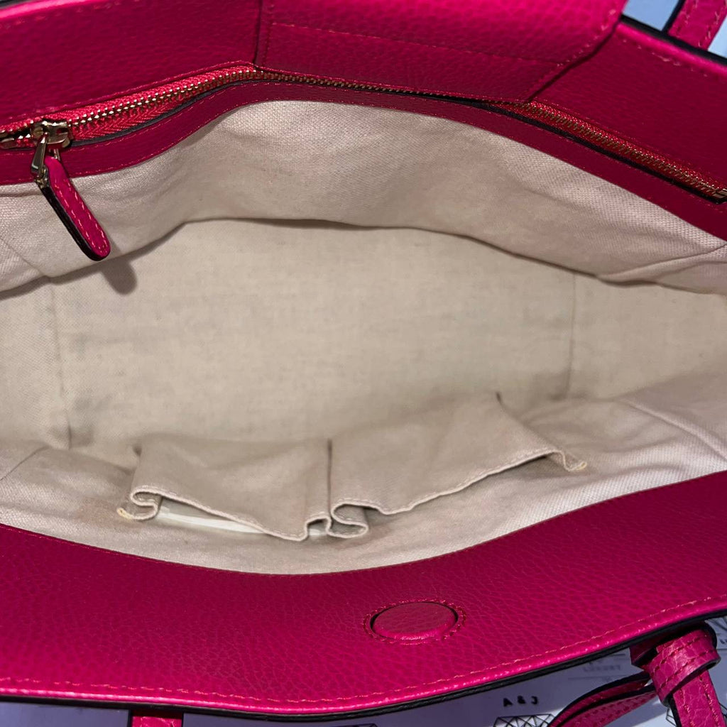 [PRE LOVED] Gucci Small Swing Tote in Magenta GHW