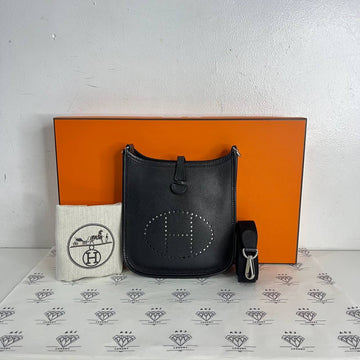 [PRE LOVED] Hermes Evelyne 16 TPM in Black Epsom Leather PHW (Stamp T - 2015)