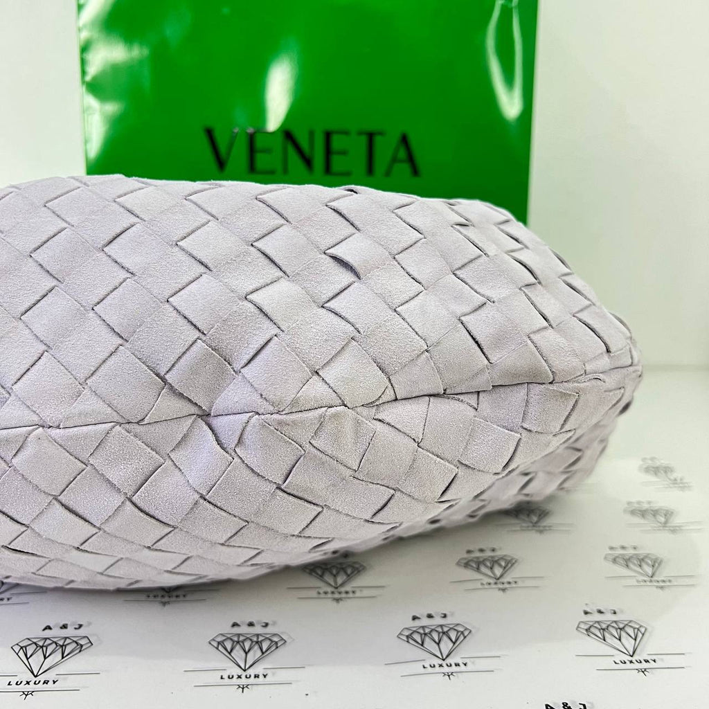 [PRE LOVED] Bottega Veneta Teen Jodie in Lilac Suede Leather GHW