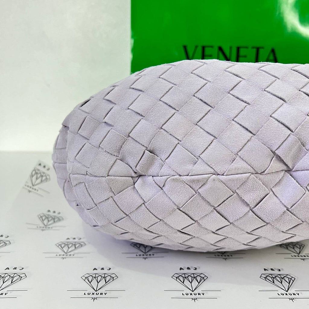 [PRE LOVED] Bottega Veneta Teen Jodie in Lilac Suede Leather GHW