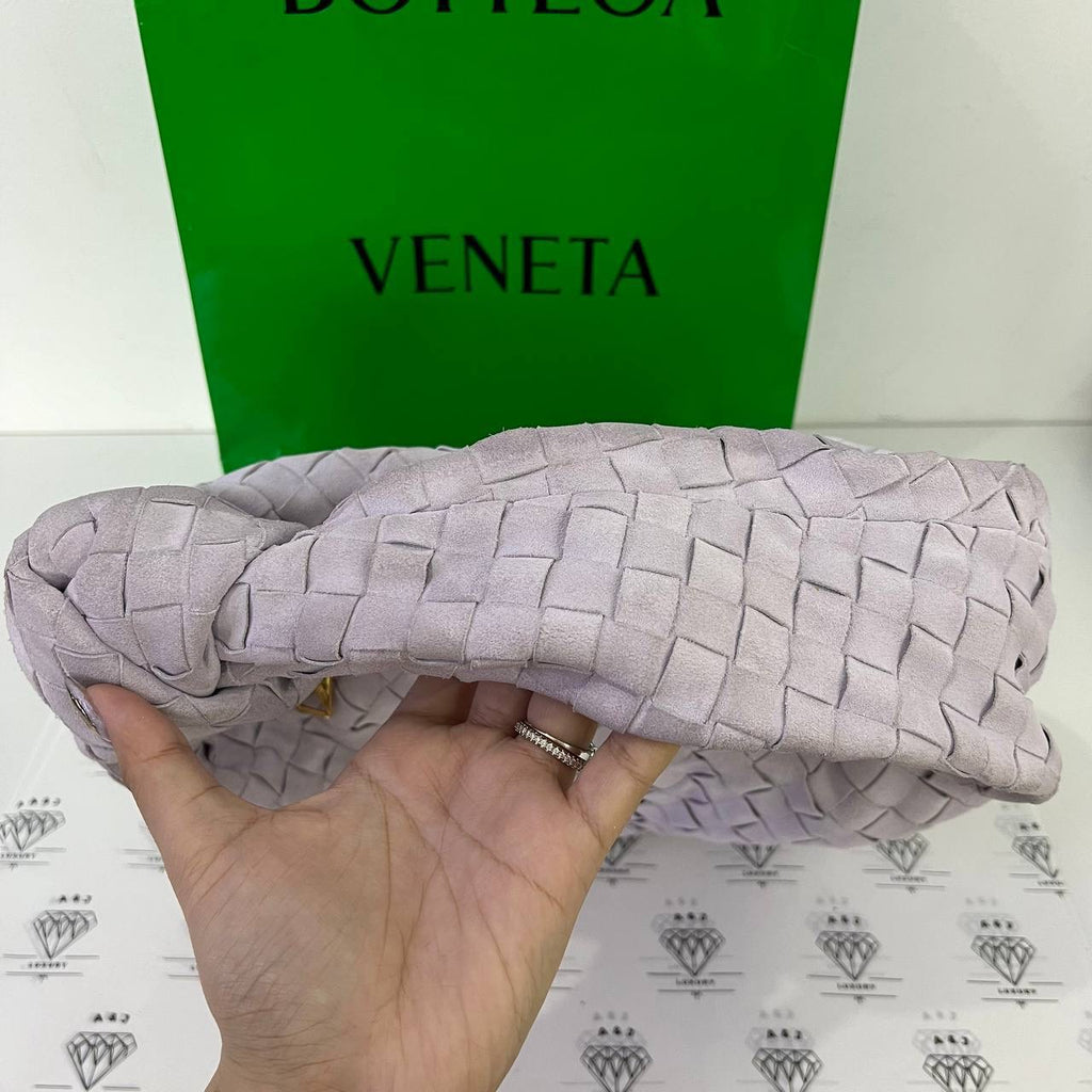 [PRE LOVED] Bottega Veneta Teen Jodie in Lilac Suede Leather GHW