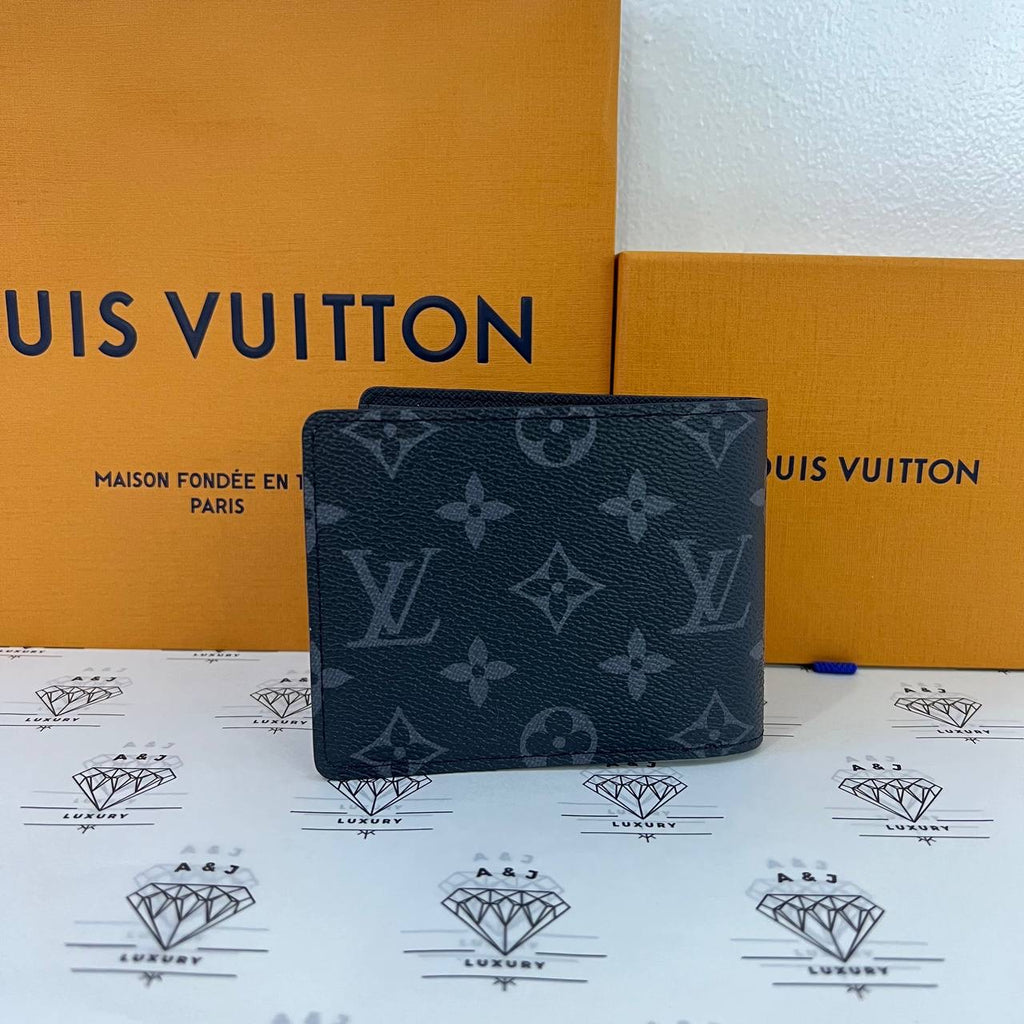 [BRAND NEW] Louis Vuitton Multiple Wallet in Monogram Eclipse Canvass (microchipped)