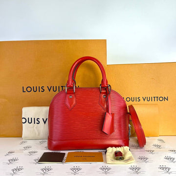 [PRE LOVED] Louis Vuitton Alma BB in Coquelicot Epi Leather SHW (SN0125)