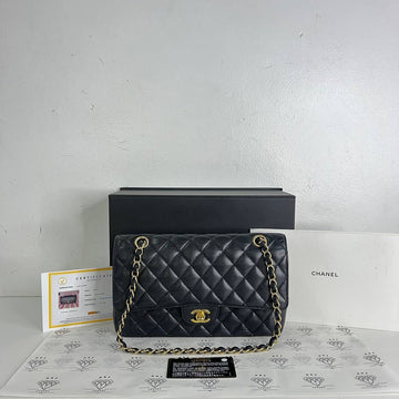 [PRE LOVED] Chanel Classic Medium Double Flap in Black Caviar GHW (Series 19)