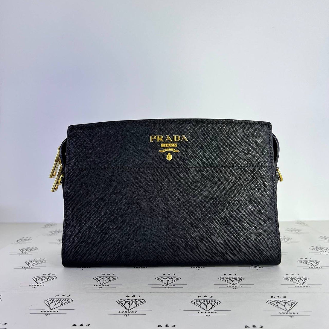[PRE LOVED] Prada 1BH104 Esplanade Bag in Black Saffiano GHW