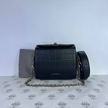 [PRE LOVED] Alexander McQueen Box Bag 19 in Black SHW