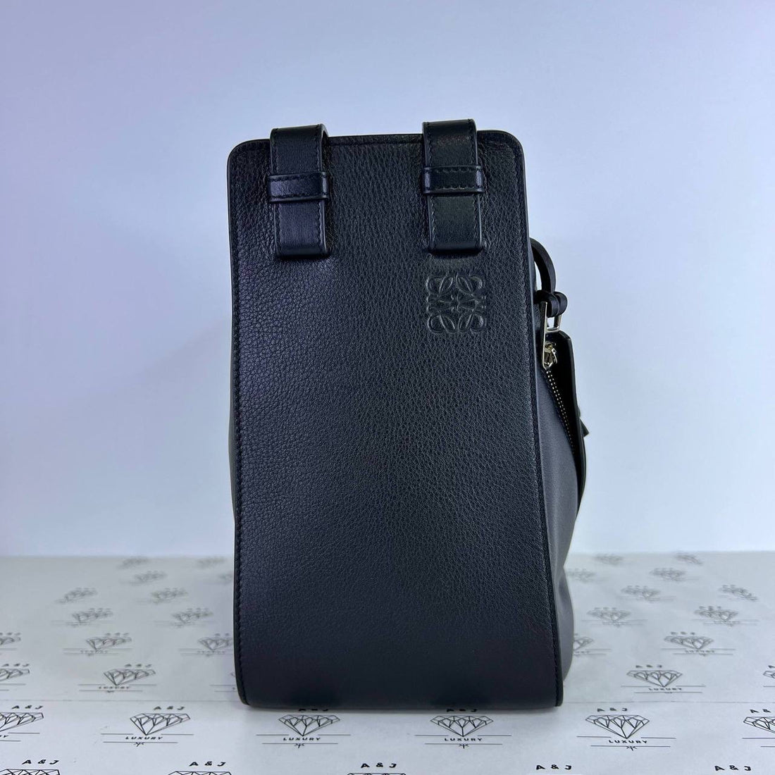 [PRE LOVED] Loewe Small Hammock in Black Calfskin Leather SHW