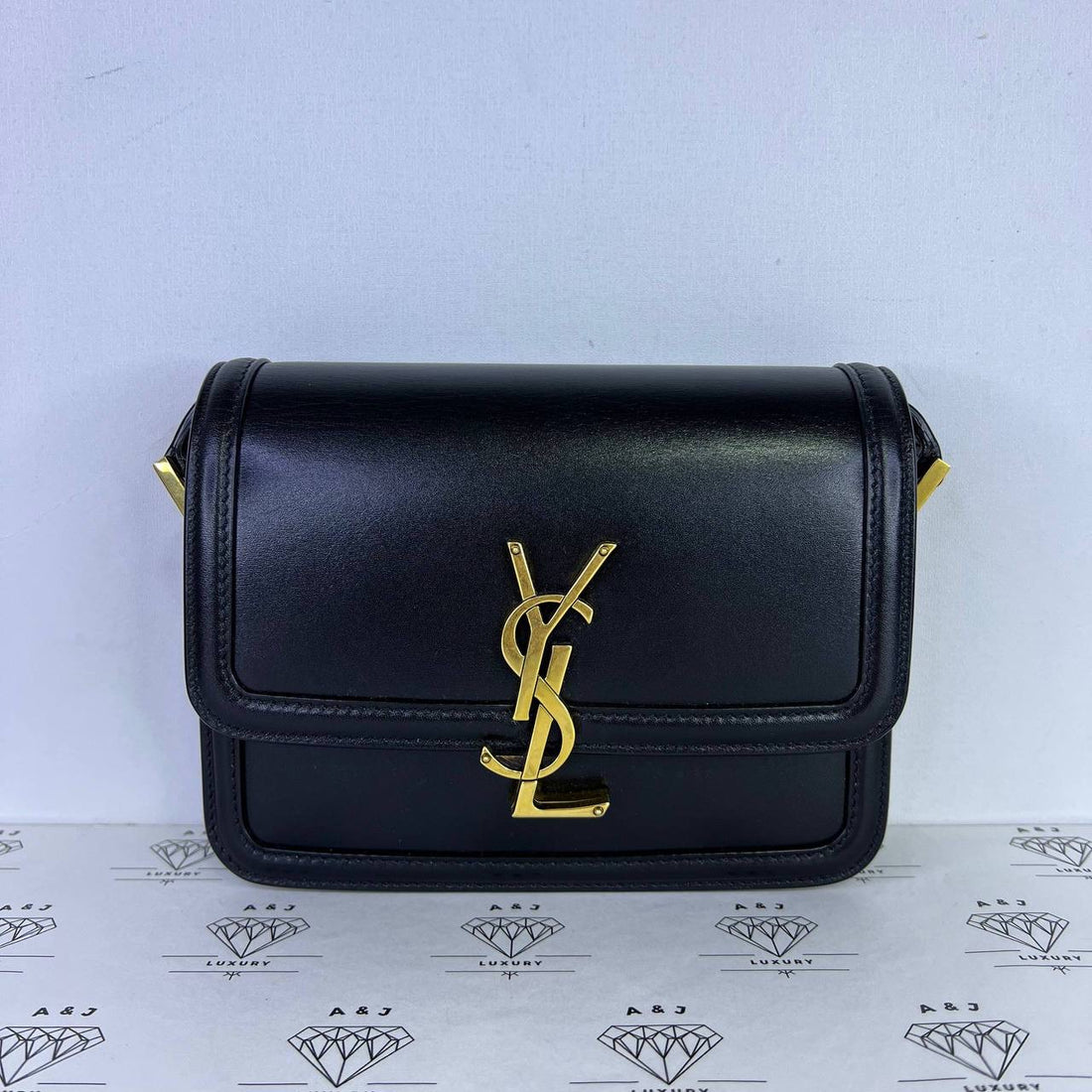 [PRE LOVED] YSL Solferino Box Crossbody in Black GHW